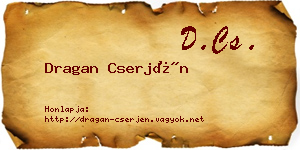 Dragan Cserjén névjegykártya